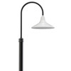 Calla Outdoor Post Light with White Shade