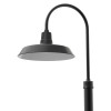 Outdoor Post Light with Vintage Matte Black Shade