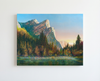 Yosemite Three Brothers Morning (Original Painting) Oil on Canvas 11x14 by Douglas Castleman