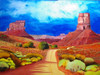 Majestic Monument Valley (Original Painting) Oil on Canvas 64x48 by Kirk Parkinson