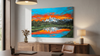 Grand Teton Splendor (Original Painting) Oil on Gallery- Wrap Canvas 48x24  by Jerry Hernandez