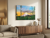 Snowcapped Mt. Hood (Original Painting) Oil on Gallery- Wrap Canvas 24x18 by Jerry Hernandez
