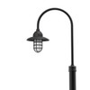 8ft, 11ft and 14ft Pottery Street Post Light with 10" Matte Black Shade