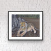 A Lioness in Africa (Original Painting) by Samara Doumnande