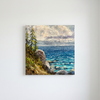 Tahoe Squall (Original  Painting) Oil on Board 6x6 by Donald Neff