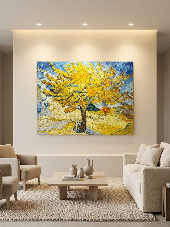 How to Light Large Paintings Without Overpowering Your Room