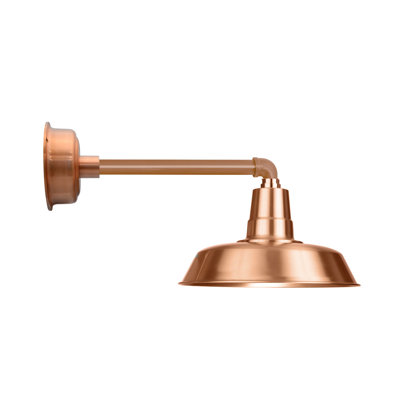 Barn Light Solid Copper 14 Oldage Metropolitan Gooseneck Arm