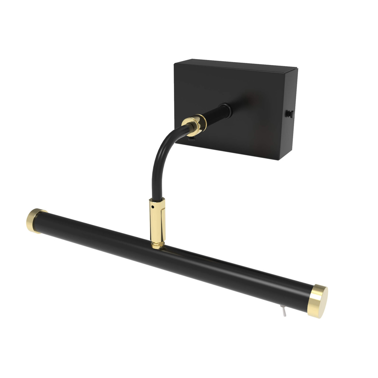 Tru-Slim Wall Mounted Picture Light in Black Brass Cocoweb Quality LED  Lighting Specialists