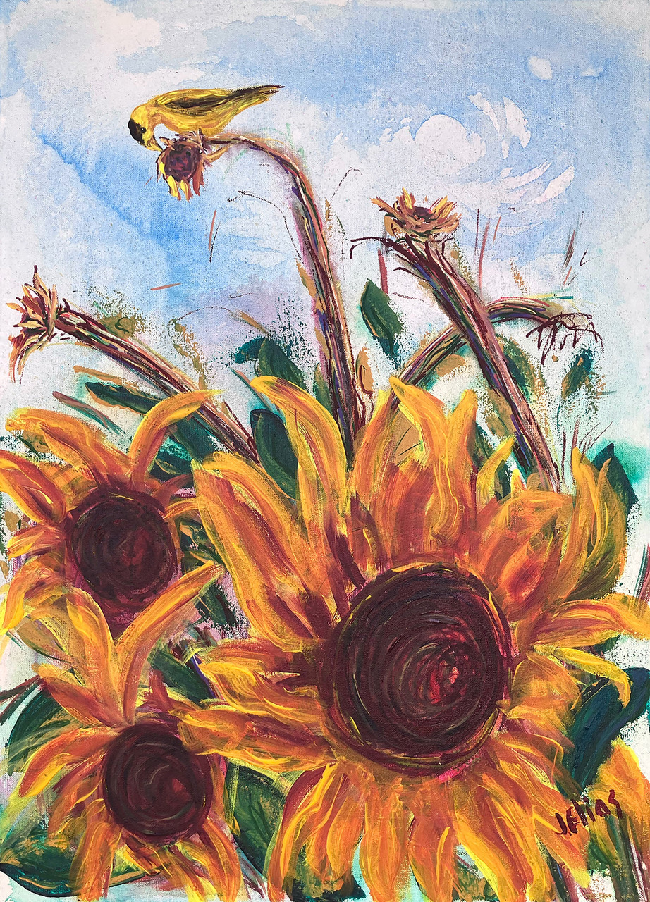 Golden Harvest #2 (Original Painting) Acrylic on Canvas 18x25 by