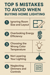 Top 5 Mistakes to Avoid When Buying Home Lighting