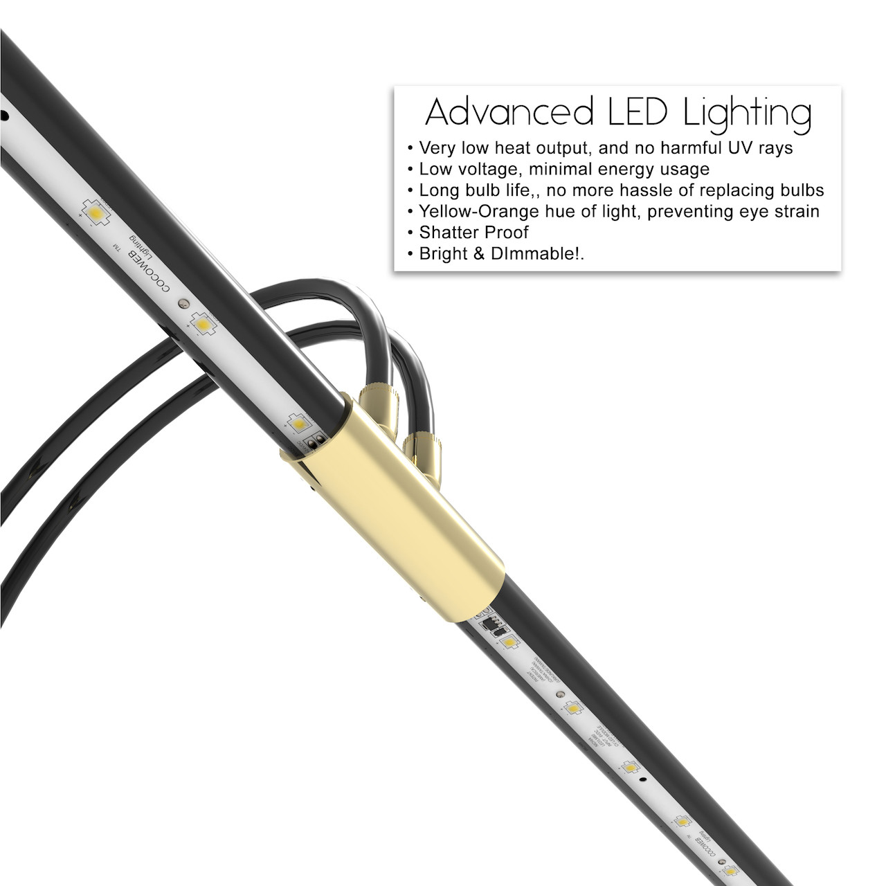 22 inch Battery Operated LED Grand Piano Lamp