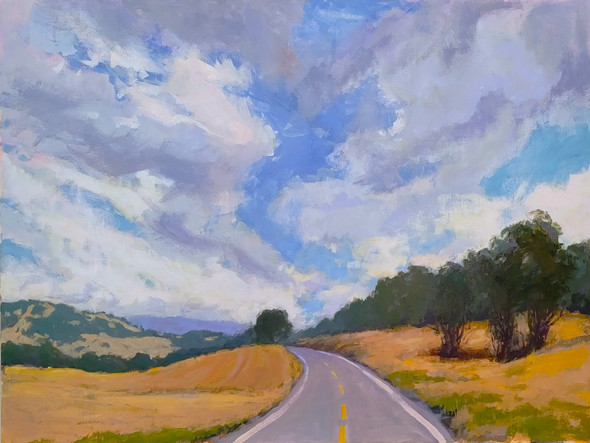 The Road Ahead (Original Painting) Acrylic on Canvas 30x40 by Kristina Sellers