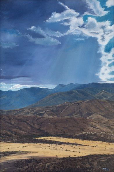 Sunset Point (Original Painting) 36x24 Framed by Bethany Stephan