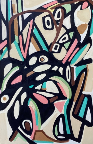 MONSTERA (Original Painting) Oil on Canvas 24x36 by Viviana Fine Art