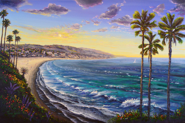 Seaside Sunrise Symphony, Laguna Beach (Original Painting) Acrylic on Stretched Canvas 24x 36 Unframed by Trevor Lohrke Seaside Sunrise Symphony, Laguna Beach (Original Painting) Acrylic on Stretched Canvas 24x 36 Unframed by Trevor Lohrke