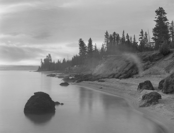 Yellowstone Lake at Thumbs Hot Springs in Wyoming by William Lemke Yellowstone Lake at Thumbs Hot Springs in Wyoming by William Lemke