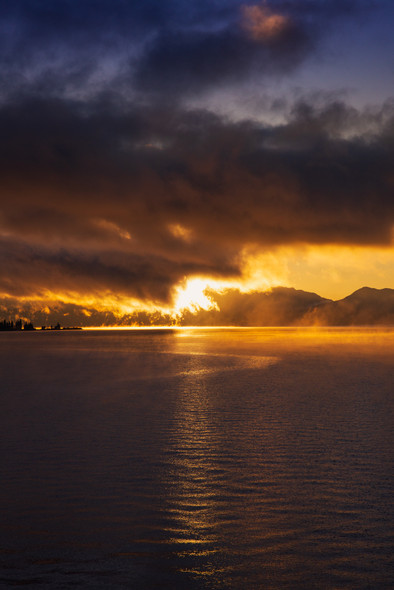 Yellowstone Lake Sunrise, Yellowstone National Park by Ruby Hour Photo Art ~ Marcela Herdova