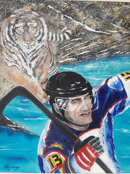 DONNY MALONEY (Original Painting) Oil on Canvas 30 x 48 Unframed by Susan Andreasen