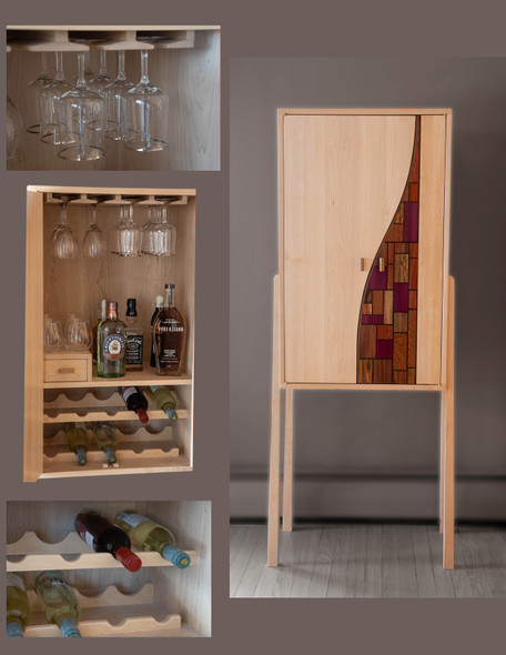 Wine Cabinet by Alan Kalker