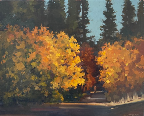 Fall Hike (Original Painting) Oil on Canvas 16 X 20 Unframed by John Thomas Soltesz