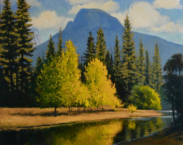 Half Dome (Original Painting) Oil on Canvas  16 X 20 Unframed  by John Thomas Soltesz