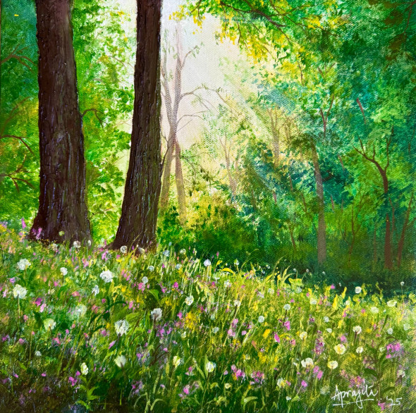 Dancing Dandelions (Print) by Aprajita Lal