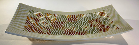 Roman Tiles Plate by Martin Kremer