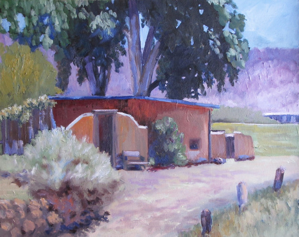 Ghost Ranch (Original Painting) 16 x 20 Framed by Deb Bartos