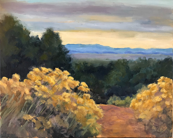 Santa Fe Trail (Original Painting) 16 x 20 Framed by Deb Bartos