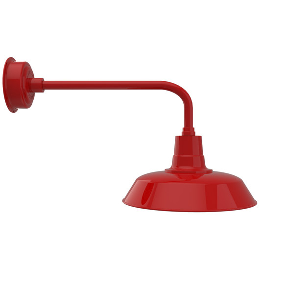 Traditional 16" Vintage Indoor/Outdoor Red Barn Light