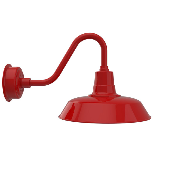 16" Vintage Indoor/Outdoor Cherry Red LED Barn Light