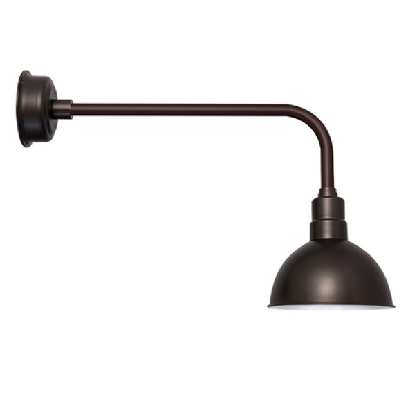 10" Mahogany Bronze Blackspot Traditional Indoor/Outdoor LED Barn Lights