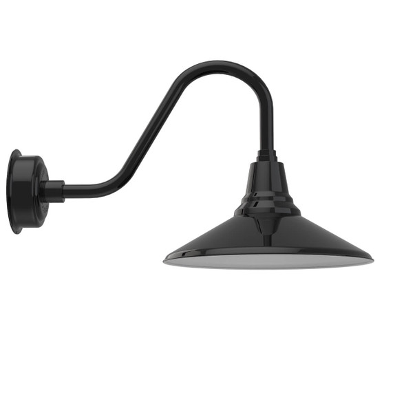 16" Calla Black Rustic Indoor/Outdoor LED Commercial Light