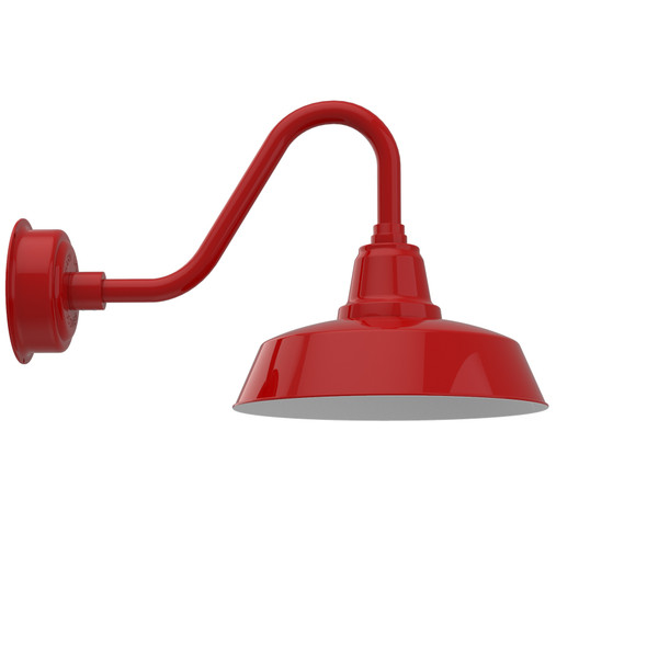 Red 14" Indoor/Outdoor Farmhouse LED Barn Light