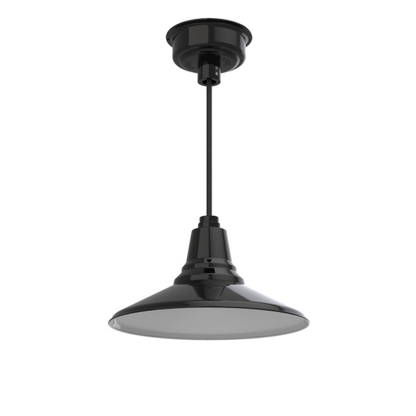 14" Calla LED Pendant Light in Black