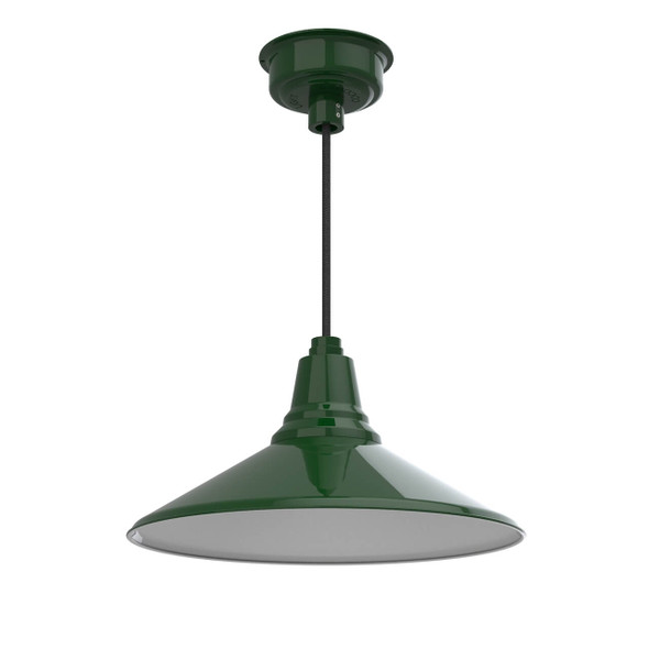18" Calla LED Pendant Light in Vintage Green