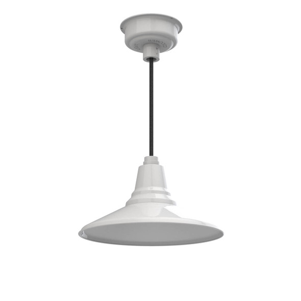 14" Calla LED Pendant Light in White