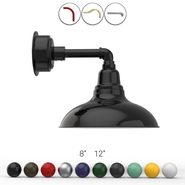 Customizable Dahlia wall sconce light