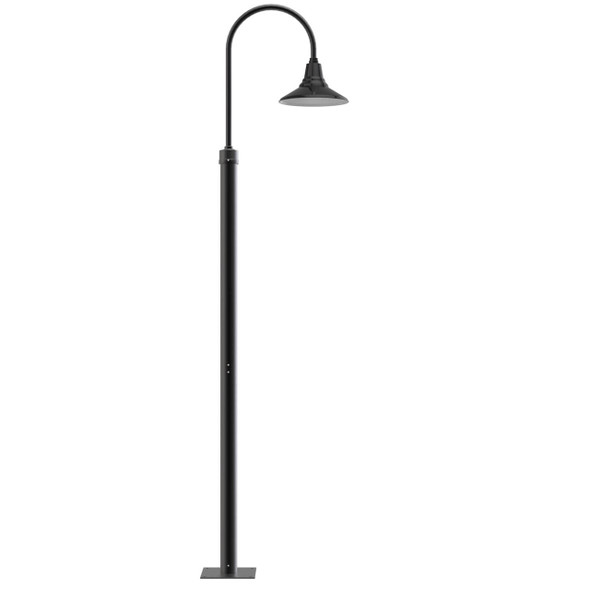 8 ft or 11 ft Calla Barn Post with Black Shade