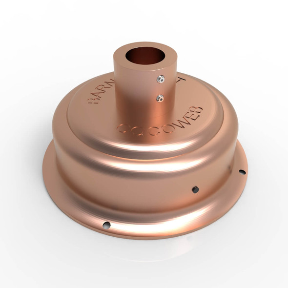 Barn Light Base-Light Sensor, Solid Copper