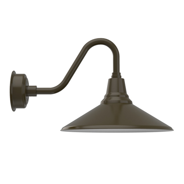 Calla 18" Vintage Mahogany Bronze Indoor/Outdoor LED Barn Light