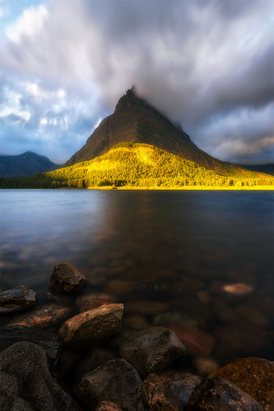 Swiftcurrent Lake - Glacier National Park by Justin Leveillee