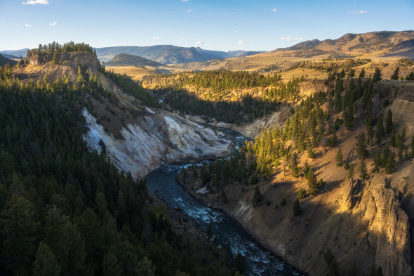 Calcite Springs Overlook - Yellowstone National Park by Justin Leveillee