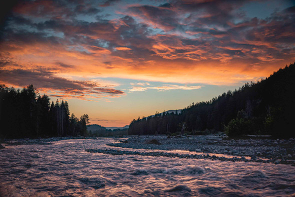 Nisqually River in Rainier National Park by Jonathan Yogerst