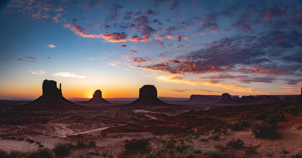 Monument Valley Sunrise 4 by Jonathan Yogerst