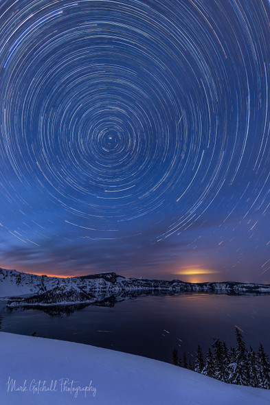 Crater Lake Star Trails, Crater Lake National Park by Mark Gotchall