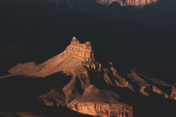 Sun Setting in the Grand Canyon by Dana Sharman