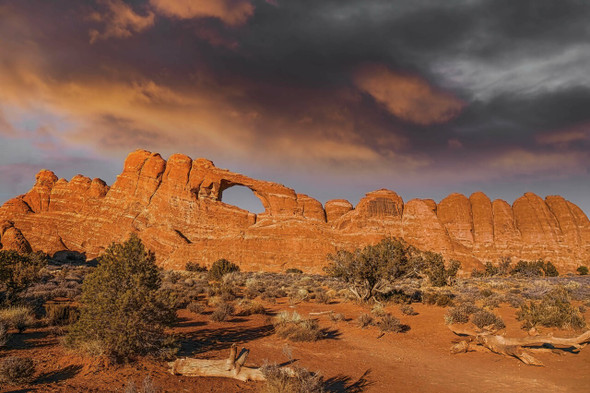 Skyline Arch at Sunset - Arches National Park by Brian Kerls Photography