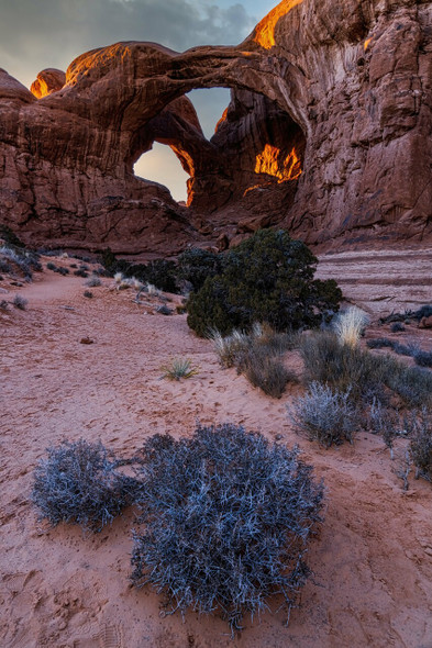 Double Arch Sunset - Arches National Park by Brian Kerls Photography