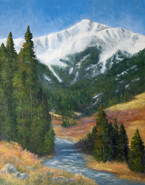 Harmony - Colorado Mountain Landscape (Original Painting) - by Teresa Lynn Johnson